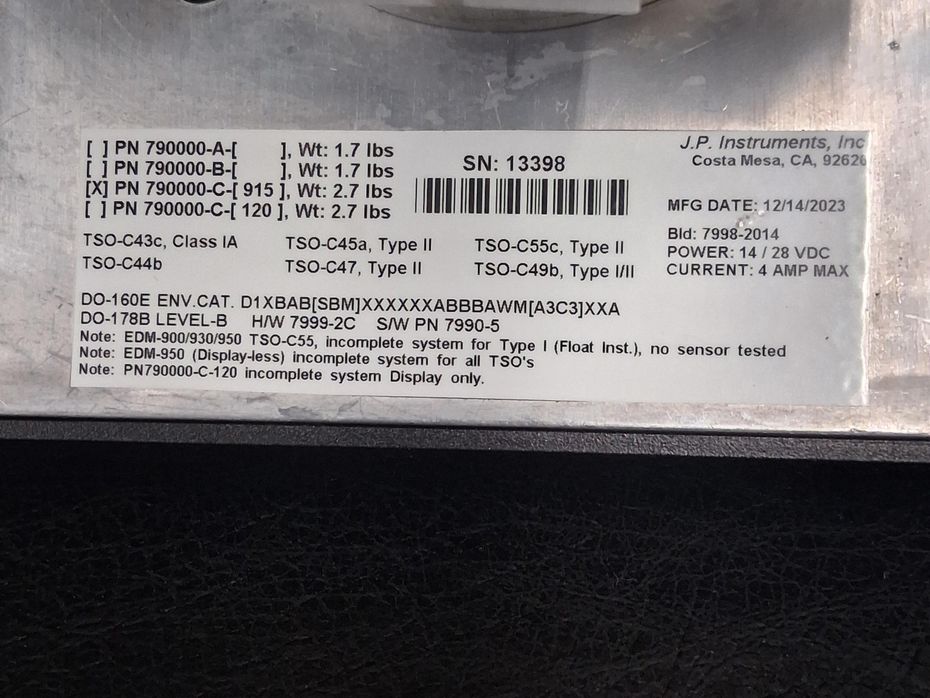 JPI EDM-930 4 CYLINDER W/HARNESS AND PROBES (INCLUDES STC) - 11945 ...