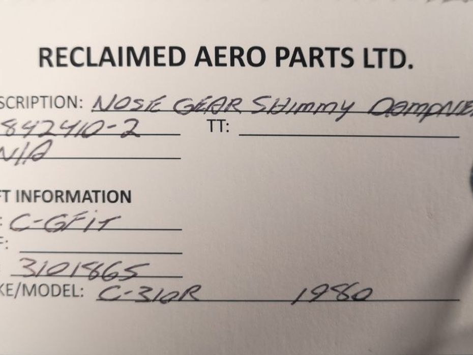 SHIMMY DAMPNER ASSY / NOSE GEAR 7996 Aviators Market