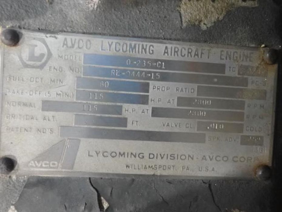 LYCOMING O-235-C1 ENGINE for sale in Bloomburg, Texas United States ...