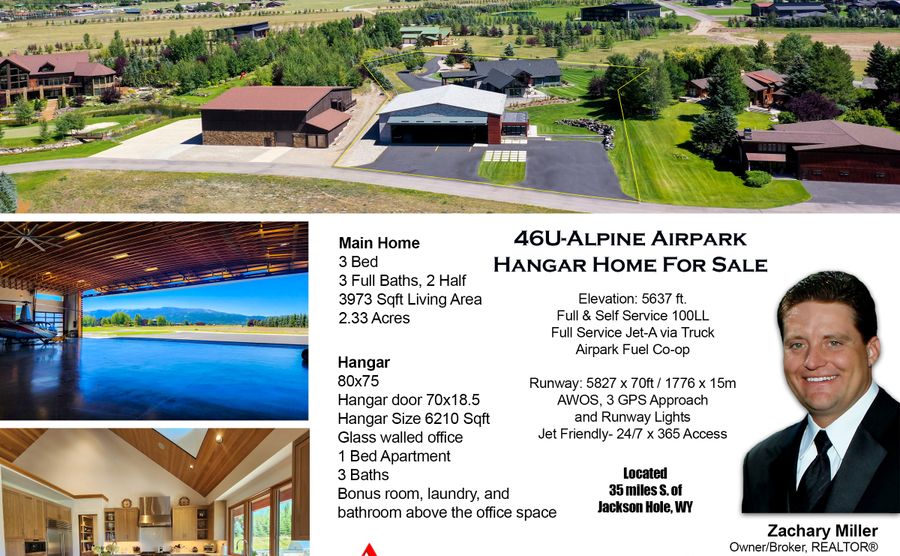 46U ALPINE AIRPARK HANGAR & HOUSE FOR SALE - 8662 | Aviators Market