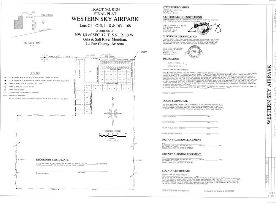 WESTERN SKY AIRPARK 180+ ACRES RV PARK FBO WARM DRY WINTERS for